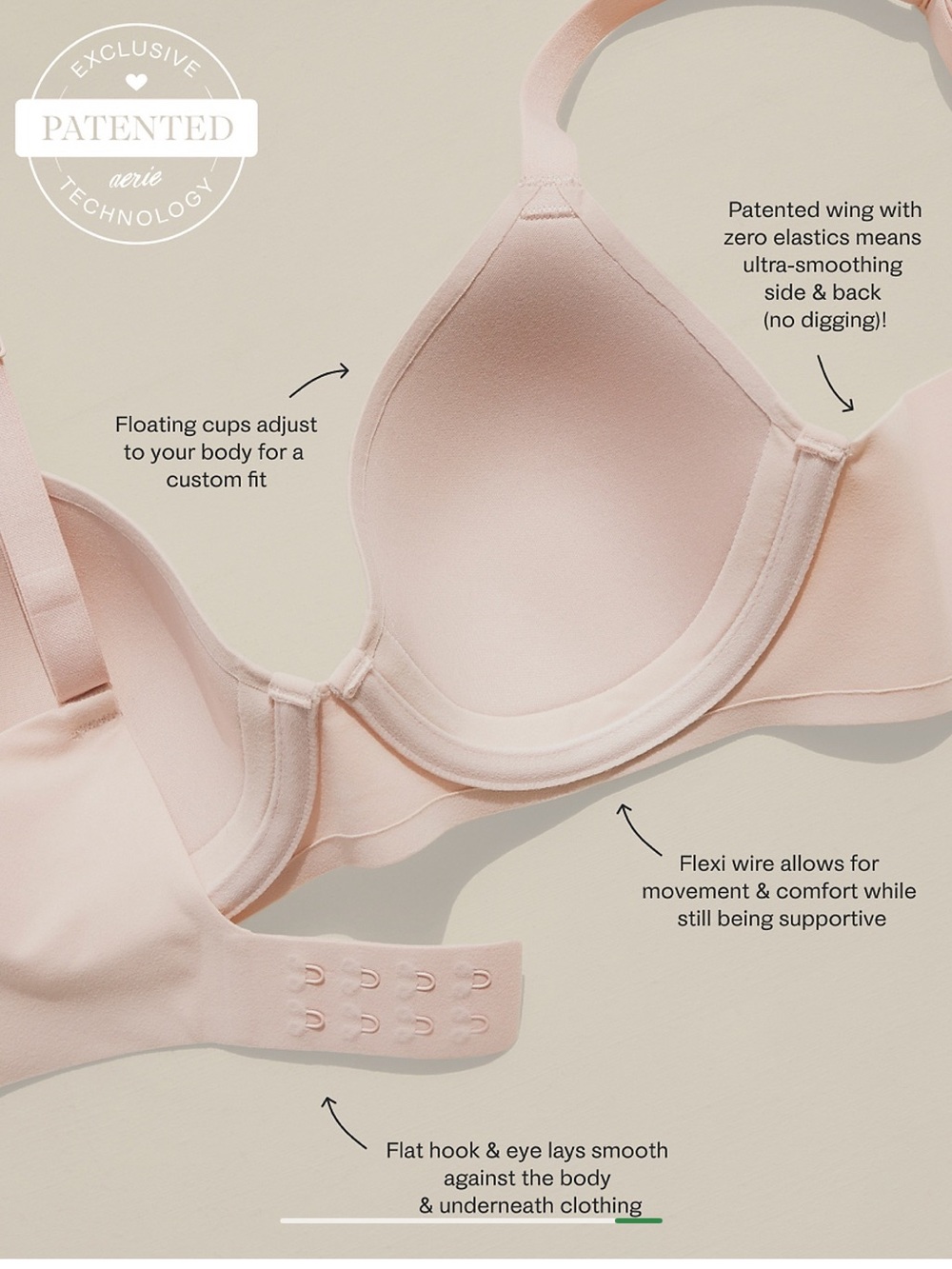 aerie SMOOTHEZ Full Coverage Lightly Lined Bra - Picture 5 of 5